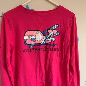 pink vineyard vines shirt christmas winter